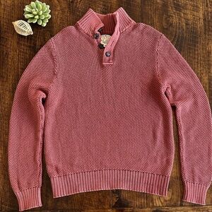 Lucky Brand | Men’s Waffle Knit 1/4 Button Cotton Henley Sweater, Size Large
